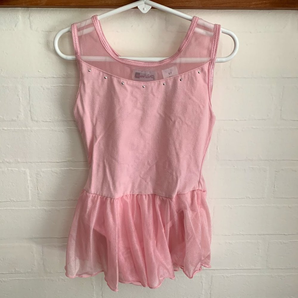 Stud Sparkle Skirted Tank Dance Leotard
